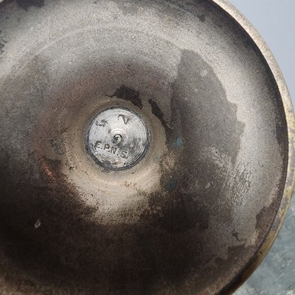 Vintage Wine Goblet Cup E.P.N.S Silver Plated Stemmed Goblet Cup *Rare Set of 4 - Picture 13 of 16